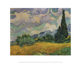 Wheatfield with Cypresses, c.1889