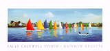 Rainbow Regatta Art Print