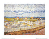 Peach Blossoms in the Crau, c.1889 Art Print