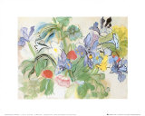 Poppies and Iris