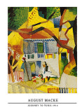 Innenhof Landhaus Bei St.Germain, 1914 Art Print