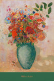 Fleurs dans Un Vase Turqoise