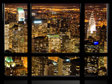 Window View, Special Series, Landscape by Night, Manhattan, New York City, United States Photographic Print