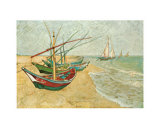 Fishing Boats on the Beach at Saints-Maries, c.1888