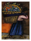 Flower Vendor with Basket