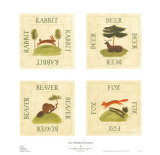 Four Woodland Animals