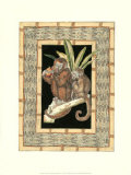 Monkey with Rattan Border I