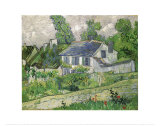 Houses at Auvers, c.1890 Art Print