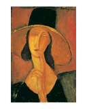 Portrait of a Woman (Jeanne Hebuterne) in Large Hat, c.1918