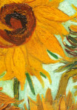 Twelve Sunflowers (detail) Art Print