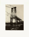 Construction of New York Tower of Williamsburg Bridge