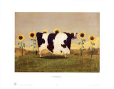 Cow With Sunflowers