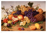 Still Life of Grapes, Pineapple, Figs