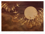 Buy Cranes Over Moon at AllPosters.com
