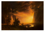 Sunset in the Yosemite Valley, 1868