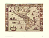 Buy Map of North and South America at AllPosters.com