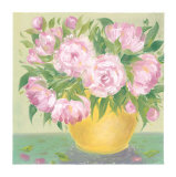 Buy Yellow Vase Peonies I at AllPosters.com