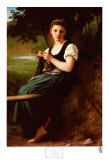 Buy Knitting Girl, 1869 at AllPosters.com
