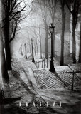 Les Escaliers de Montmartre, Paris Art Print