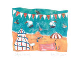 Sandcastle in the Sand Art Print