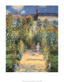 Artist's Garden at Vetheuil Art Print