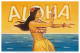 Aloha, Hawaii Art Print