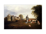 Gentleman with his Dogs