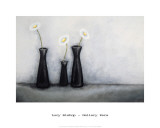 Three Black Vases