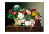Buy Still Life with Roses in a Basket at AllPosters.com
