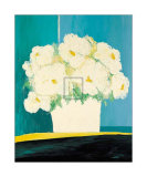Buy Fleurs Blanches au Pot Blanc at AllPosters.com