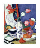 Tulips and Fruit
