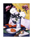 Peonies and Fruit