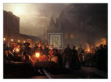 Evening Market Scene