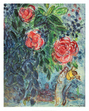 Flowers and Lovers Art Print