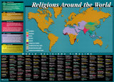World Religions Map & Timeline