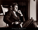 John F. Kennedy in entspannter Haltung Kunstdruck
