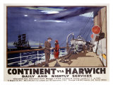 Continent via Harwich