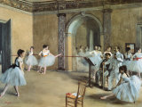 The Dance Foyer at the Opera on the Rue Le Peletier