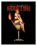 Red Hot Martini Kunstdruck