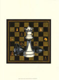 Chess Board on Black I