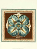 Buy Chocolate and Blue Rosette I at AllPosters.com