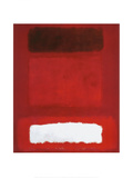 Red, White, Brown Art Print