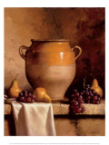 Confit Jar with Pears and Grapes