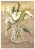 Buy White Lilies In Crystal at AllPosters.com