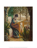Madame Monet Embroidering, 1875