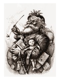 Merry Old Santa Claus Giclee Print
