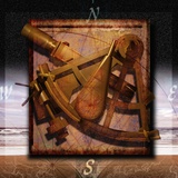 Sextant and Overlaying Compass