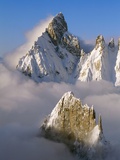 Noire de Peuterey and La Brenva Peaks at Dawn