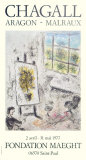Chagall, Aragon and Malraux, 1977