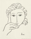 Buy Woman's Face Sketch I at AllPosters.com